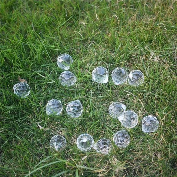 20 Pack Crystal Ball 0.8"/20mm Prism Sun Shine Catcher Rainbow Pendants Maker - Picture 4 of 7